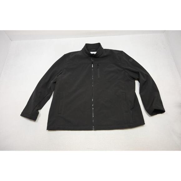 Calvin Klein Black Fleece Softshell Jacket Winter Fall Full Zip Mens Size 3XL - Picture 5 of 14